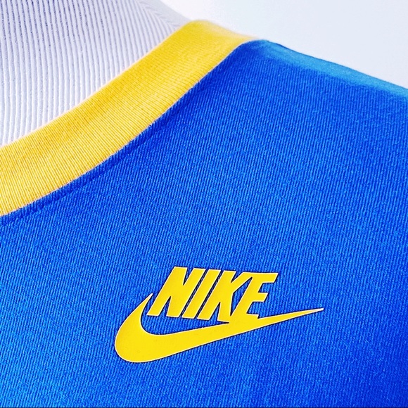 Nike University of Pittsburgh Pitt Panthers Tee Blue Yellow Womens Size XL - Picture 4 of 9